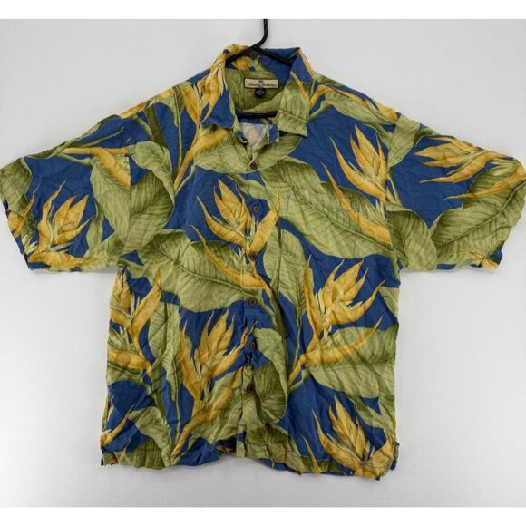 Tommy Bahama Other - Tommy Bahama Hawaiian Shirt Mens XL Silk Floral AOP Camp Beach Vacation